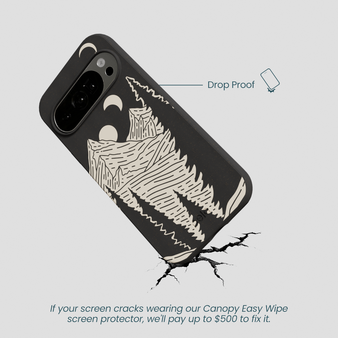 Black Moonlight Peaks Google Pixel 10/10 Pro Case