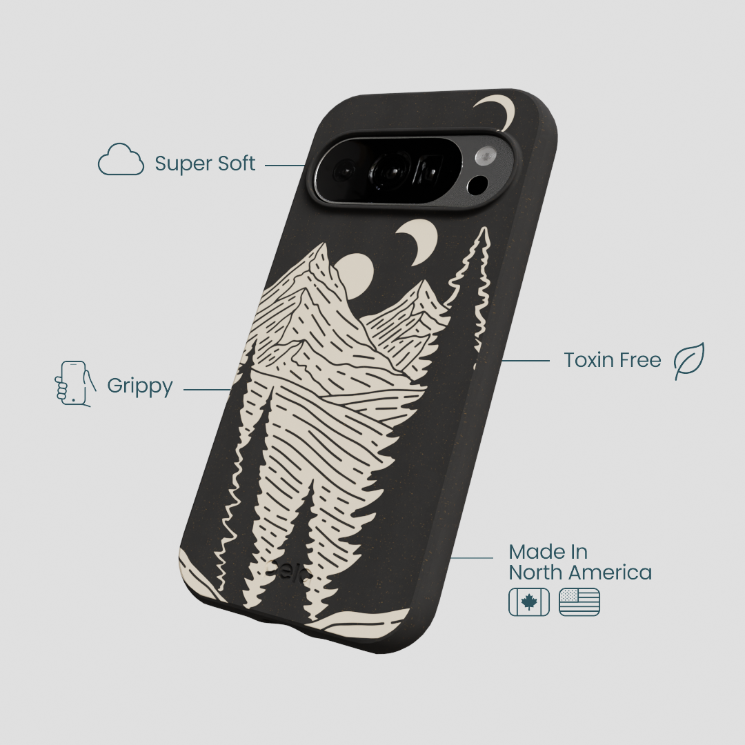 Black Moonlight Peaks Google Pixel 10/10 Pro Case