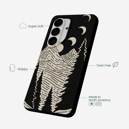 Black Moonlight Peaks Samsung Galaxy S26 Case