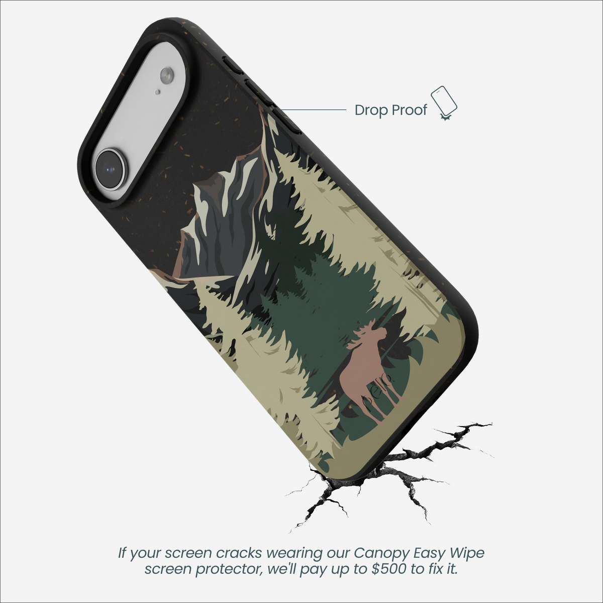 Black Moose Mountain iPhone Air Case