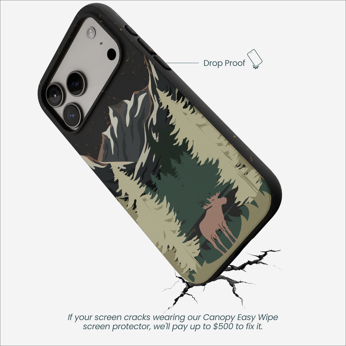 Black Moose Mountain iPhone 17 Pro Max Case