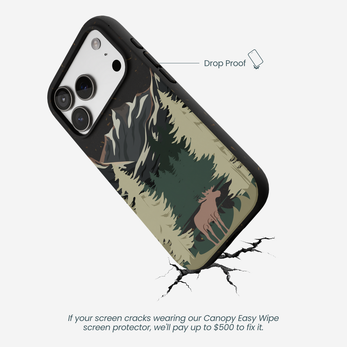 Black Moose Mountain iPhone 17 Pro Case