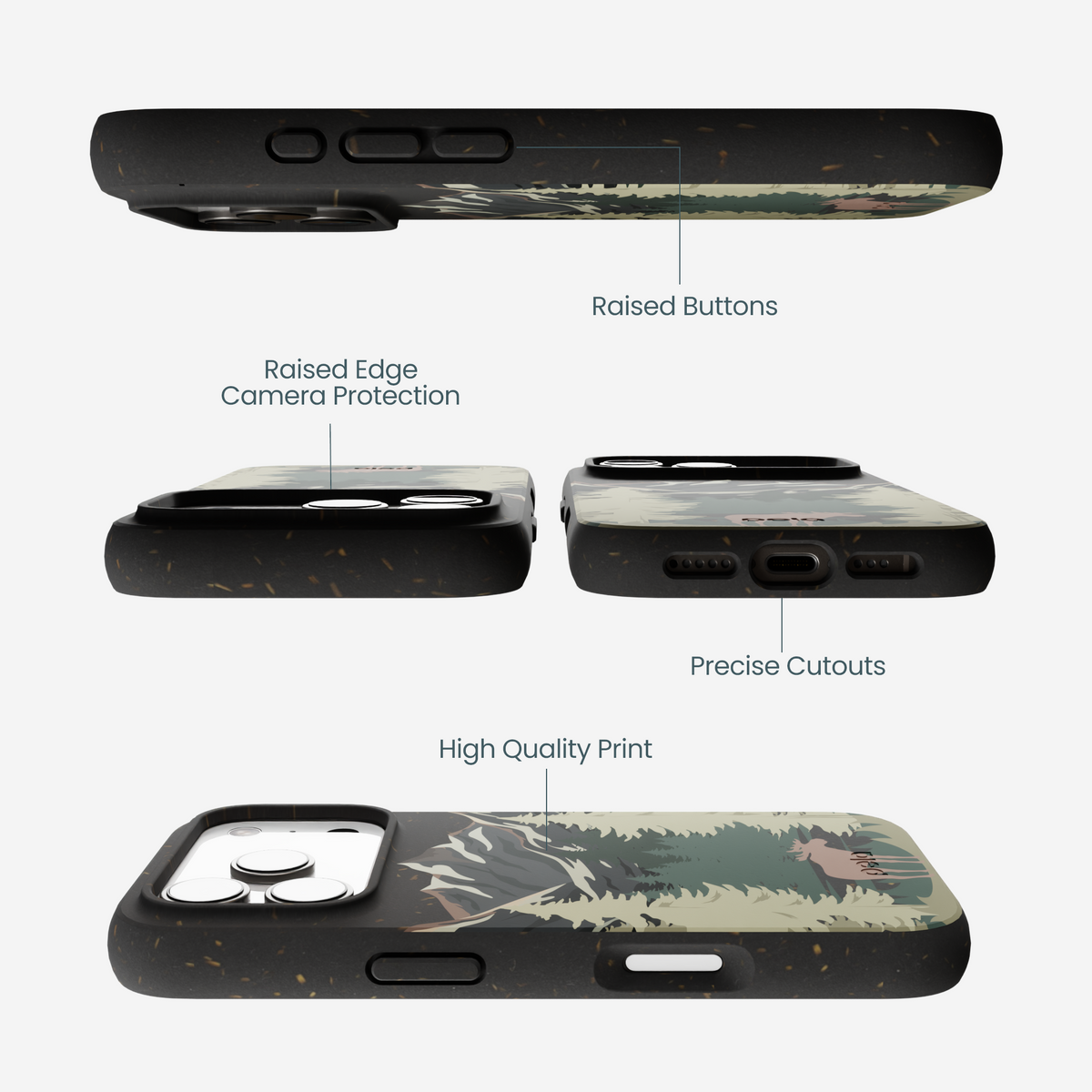 Black Moose Mountain iPhone 17 Pro Case
