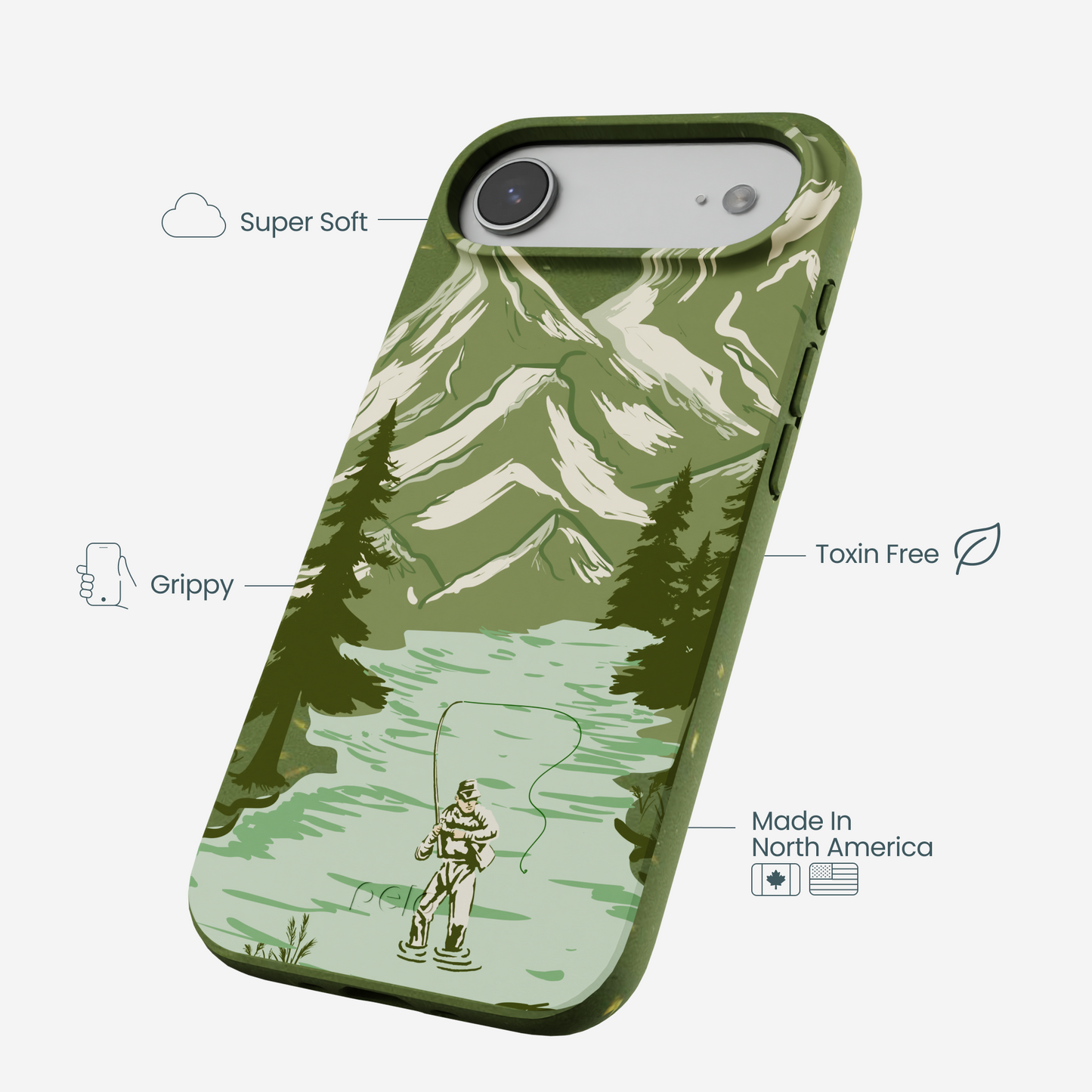 Forest Floor Morning Fishing iPhone Air Case