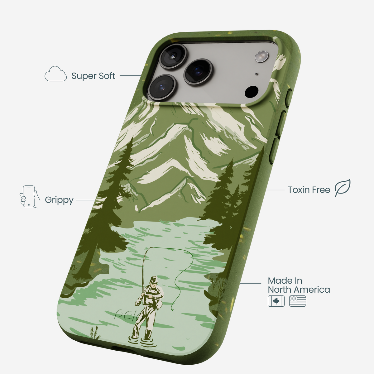 Forest Floor Morning Fishing iPhone 17 Pro Max Case