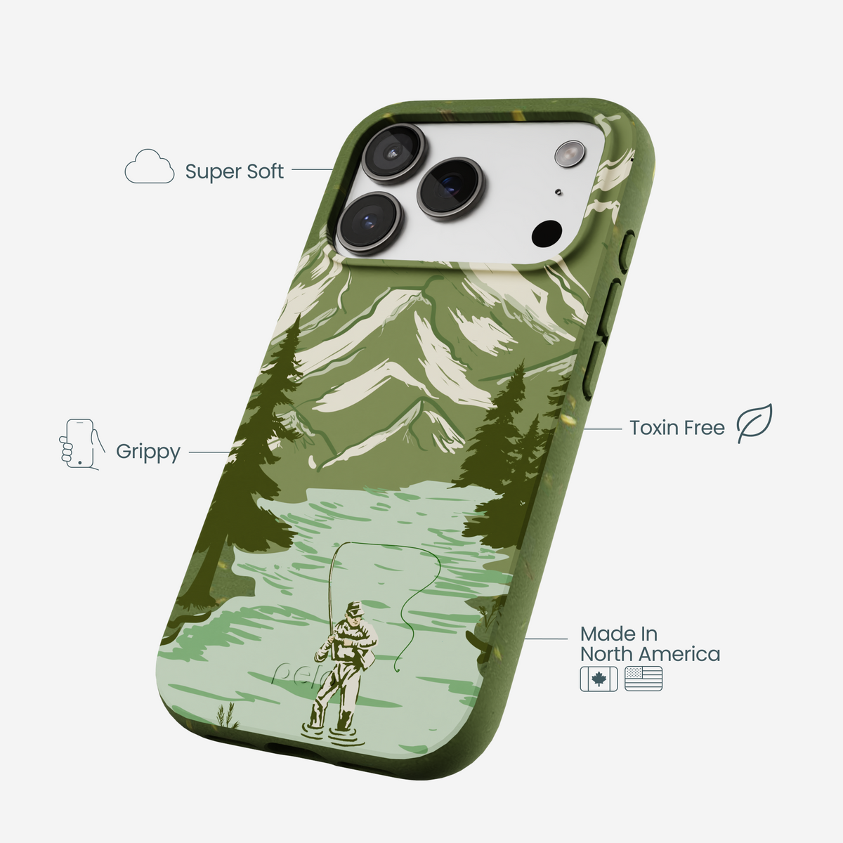 Forest Floor Morning Fishing iPhone 17 Pro Case