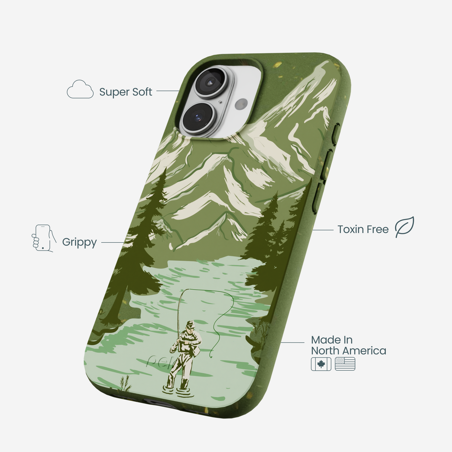 Forest Floor Morning Fishing iPhone 17 Case