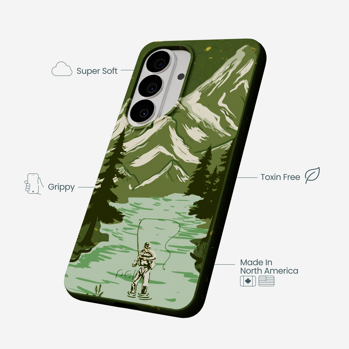 Forest Floor Morning Fishing Samsung Galaxy S26 Case