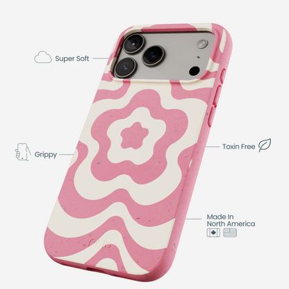 Bubblegum Pink Morning Flower iPhone 17 Pro Max Case