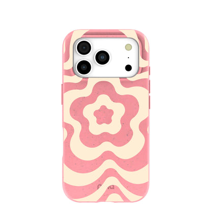 Bubblegum Pink Morning Flower iPhone 17 Pro Case