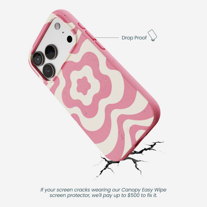 Bubblegum Pink Morning Flower iPhone 17 Pro Case
