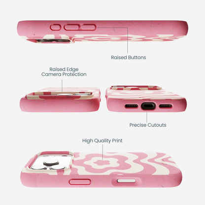 Bubblegum Pink Morning Flower iPhone 17 Pro Case