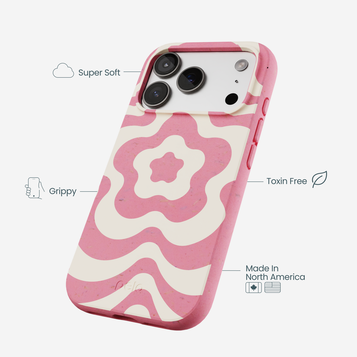 Bubblegum Pink Morning Flower iPhone 17 Pro Case