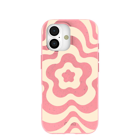 Bubblegum Pink Morning Flower iPhone 17 Case