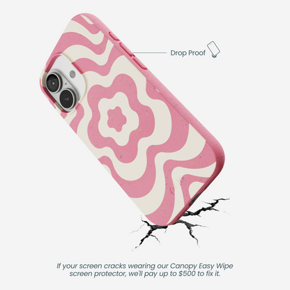 Bubblegum Pink Morning Flower iPhone 17 Case