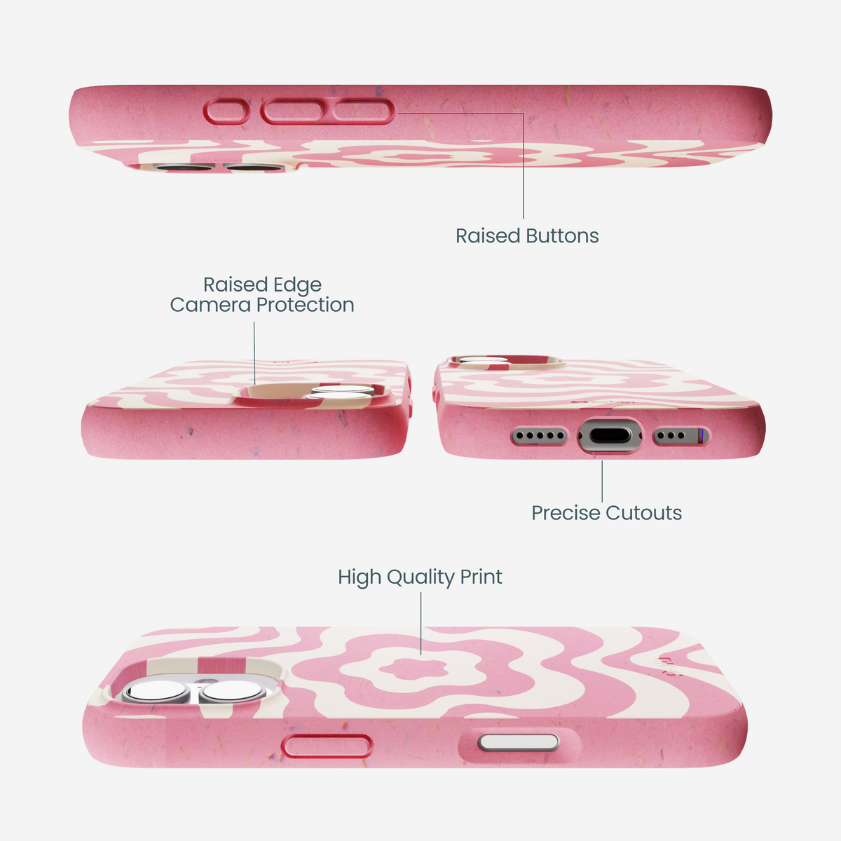 Bubblegum Pink Morning Flower iPhone 17 Case