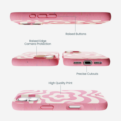 Bubblegum Pink Morning Flower iPhone 17 Case