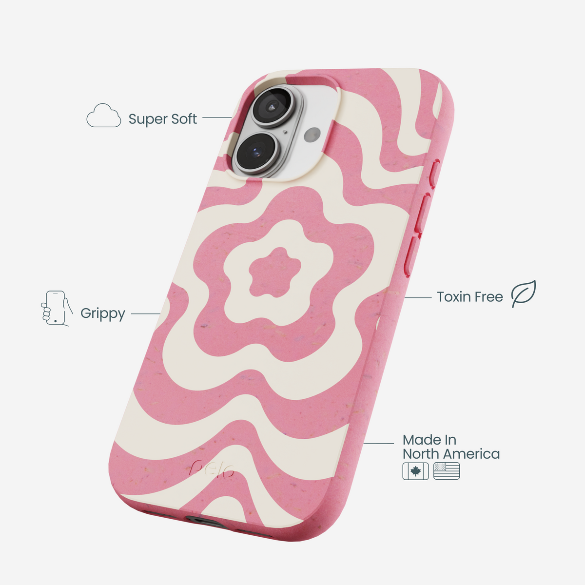 Bubblegum Pink Morning Flower iPhone 17 Case