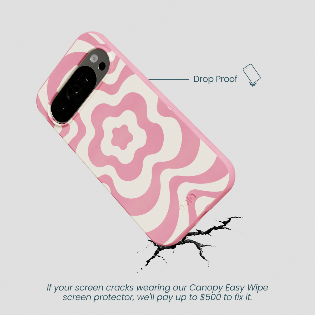 Bubblegum Pink Morning Flower Google Pixel 10/10 Pro Case