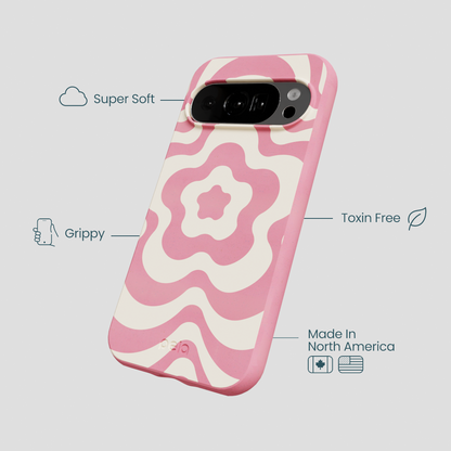 Bubblegum Pink Morning Flower Google Pixel 10/10 Pro Case