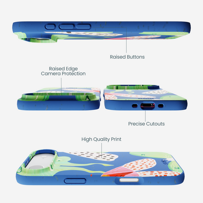 Electric Blue Mothopia iPhone Air Case