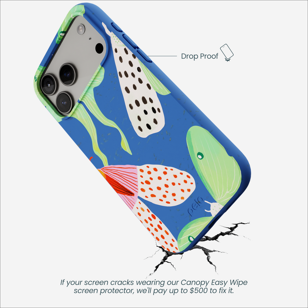 Electric Blue Mothopia iPhone 17 Pro Max Case
