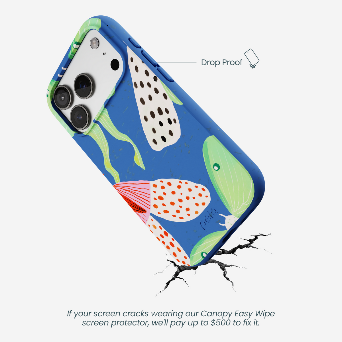 Electric Blue Mothopia iPhone 17 Pro Case