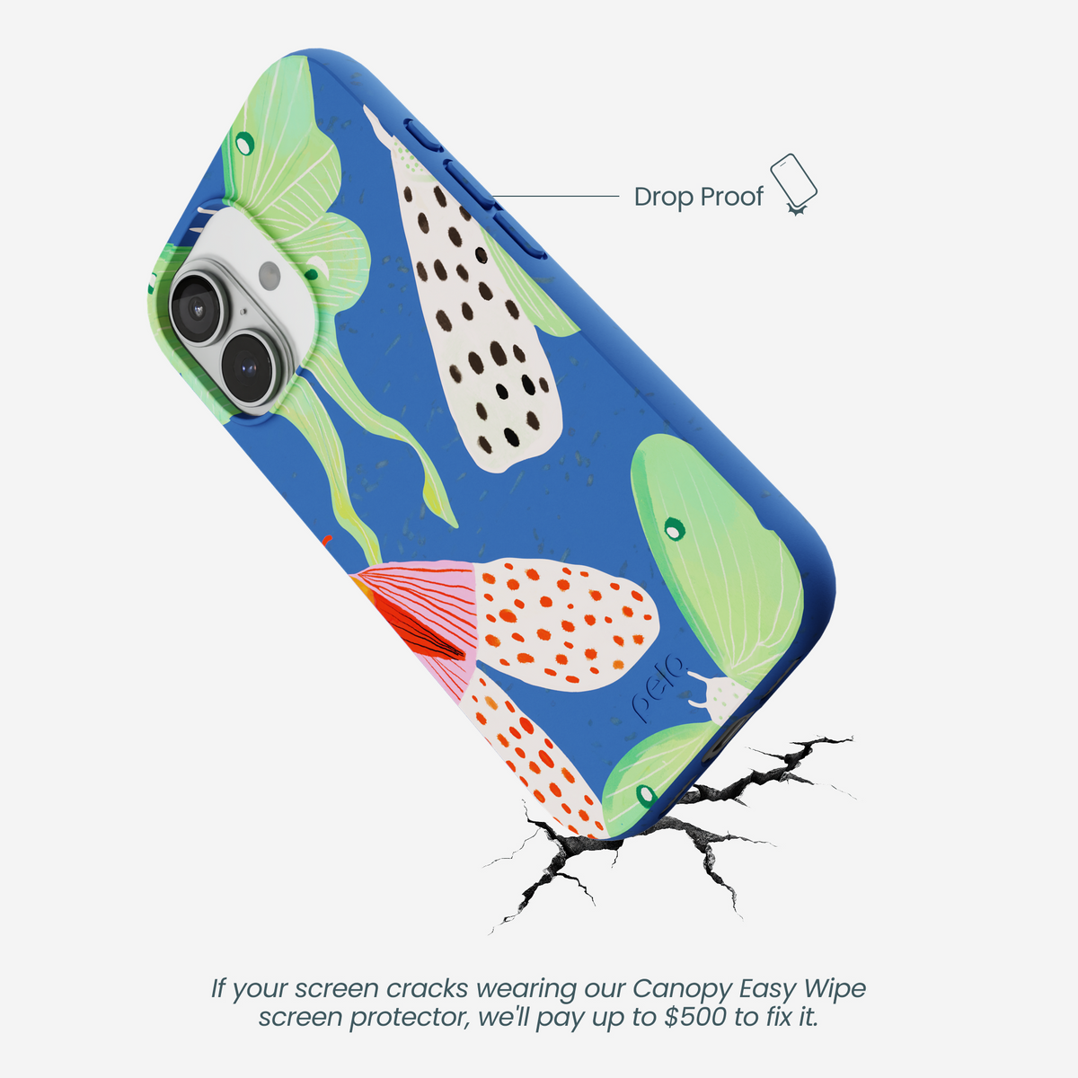 Electric Blue Mothopia iPhone 17 Case