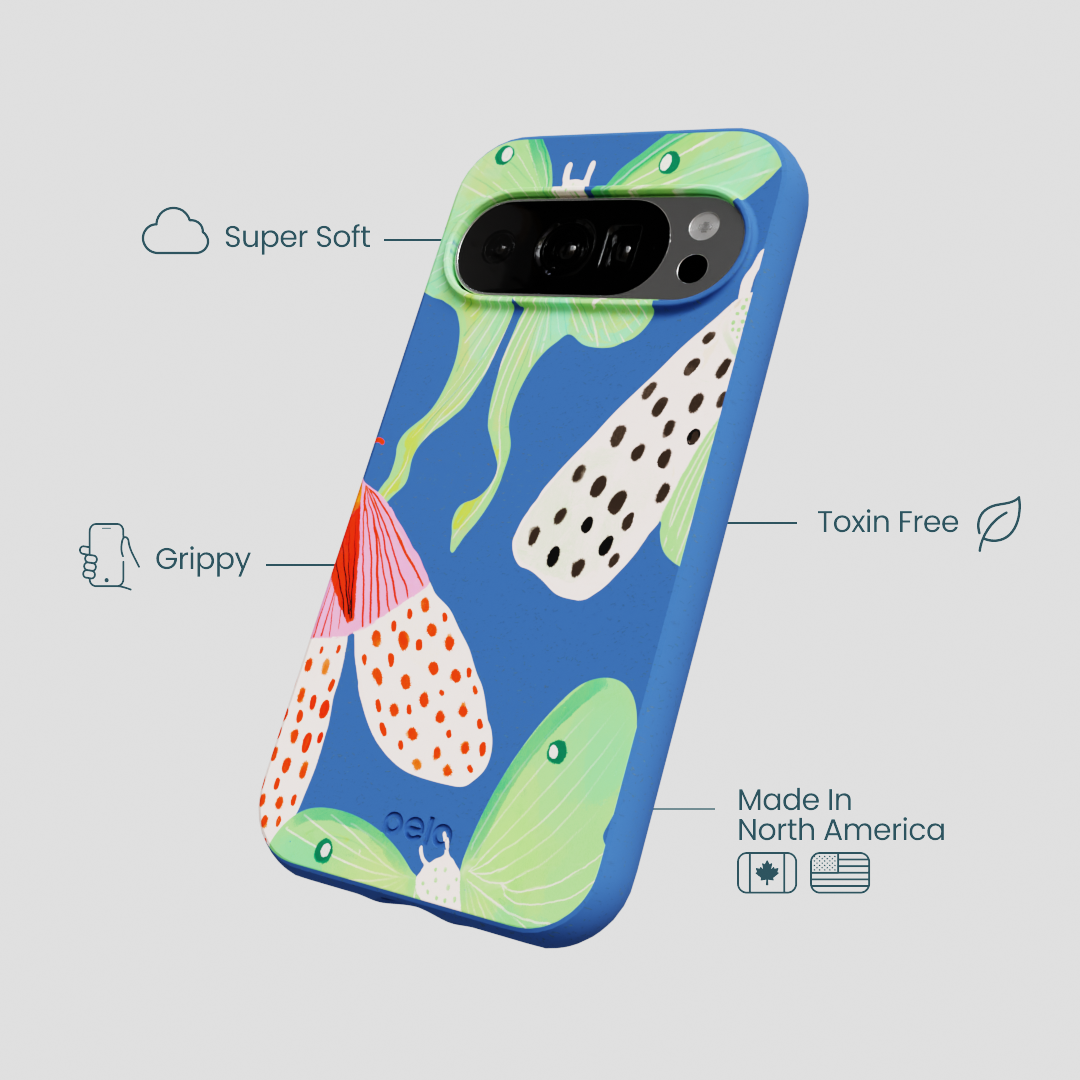 Electric Blue Mothopia Google Pixel 10/10 Pro Case