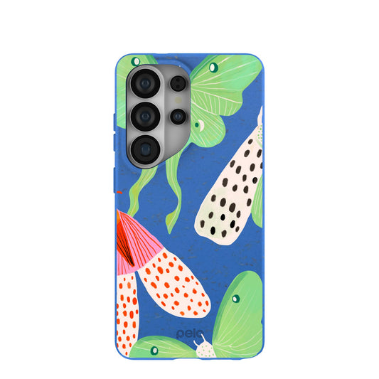 Electric Blue Mothopia Samsung Galaxy S26 Ultra Case