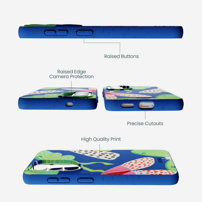 Electric Blue Mothopia Samsung Galaxy S26 Case