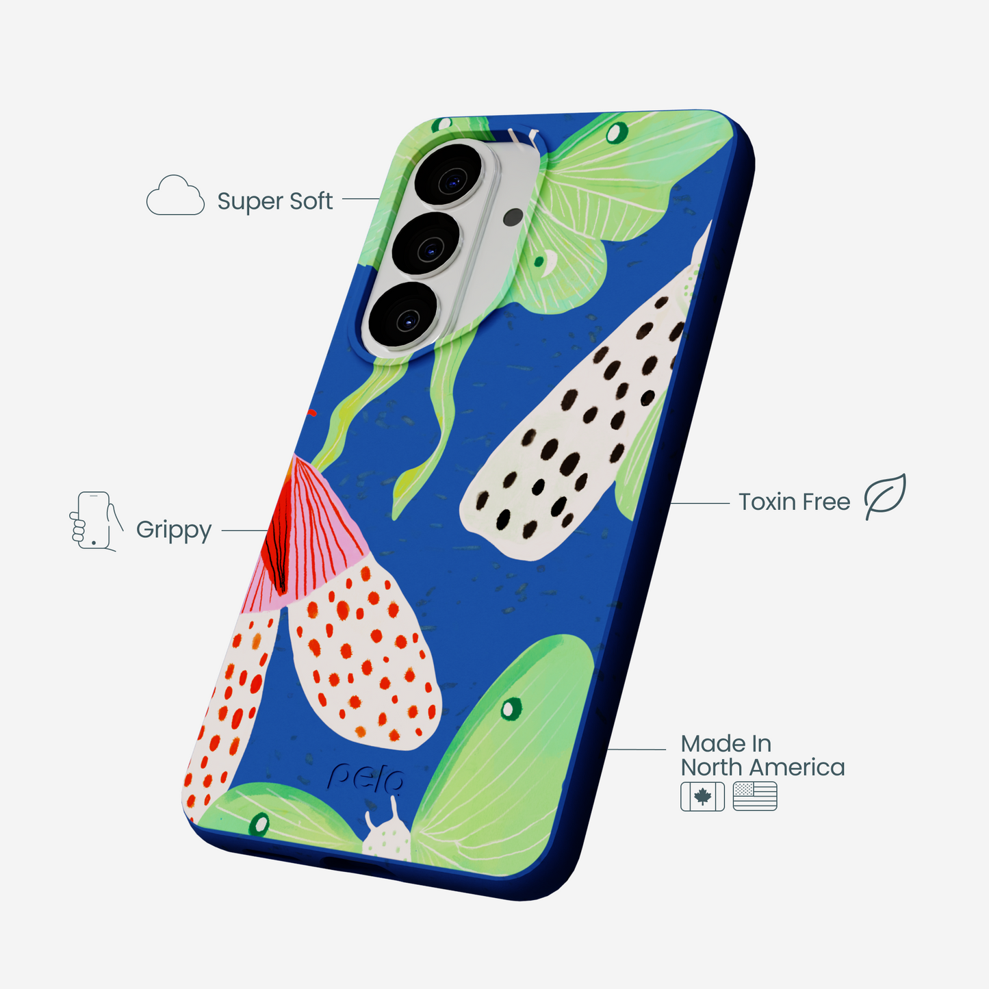 Electric Blue Mothopia Samsung Galaxy S26 Case