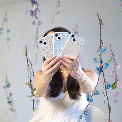 London Fog Indigo Bouquet iPhone 12 Pro Max Case
