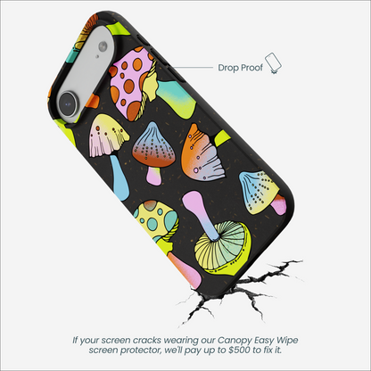 Black Mushroom Party iPhone Air Case