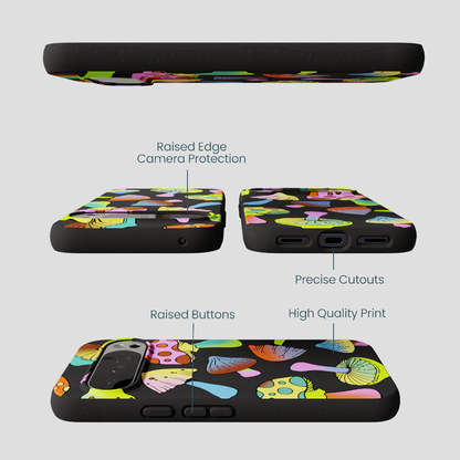 Black Mushroom Party Google Pixel 10 Pro XL Case
