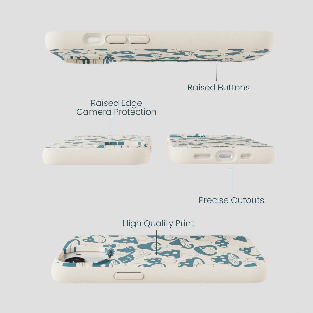 London Fog Mushroom Power iPhone 16e/17e Case
