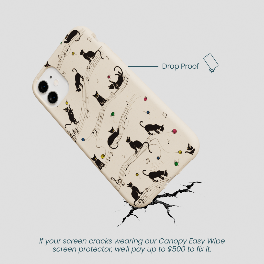 Seashell Music Kitties iPhone 11 Case