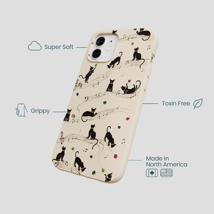 Seashell Music Kitties iPhone 12/ iPhone 12 Pro Case