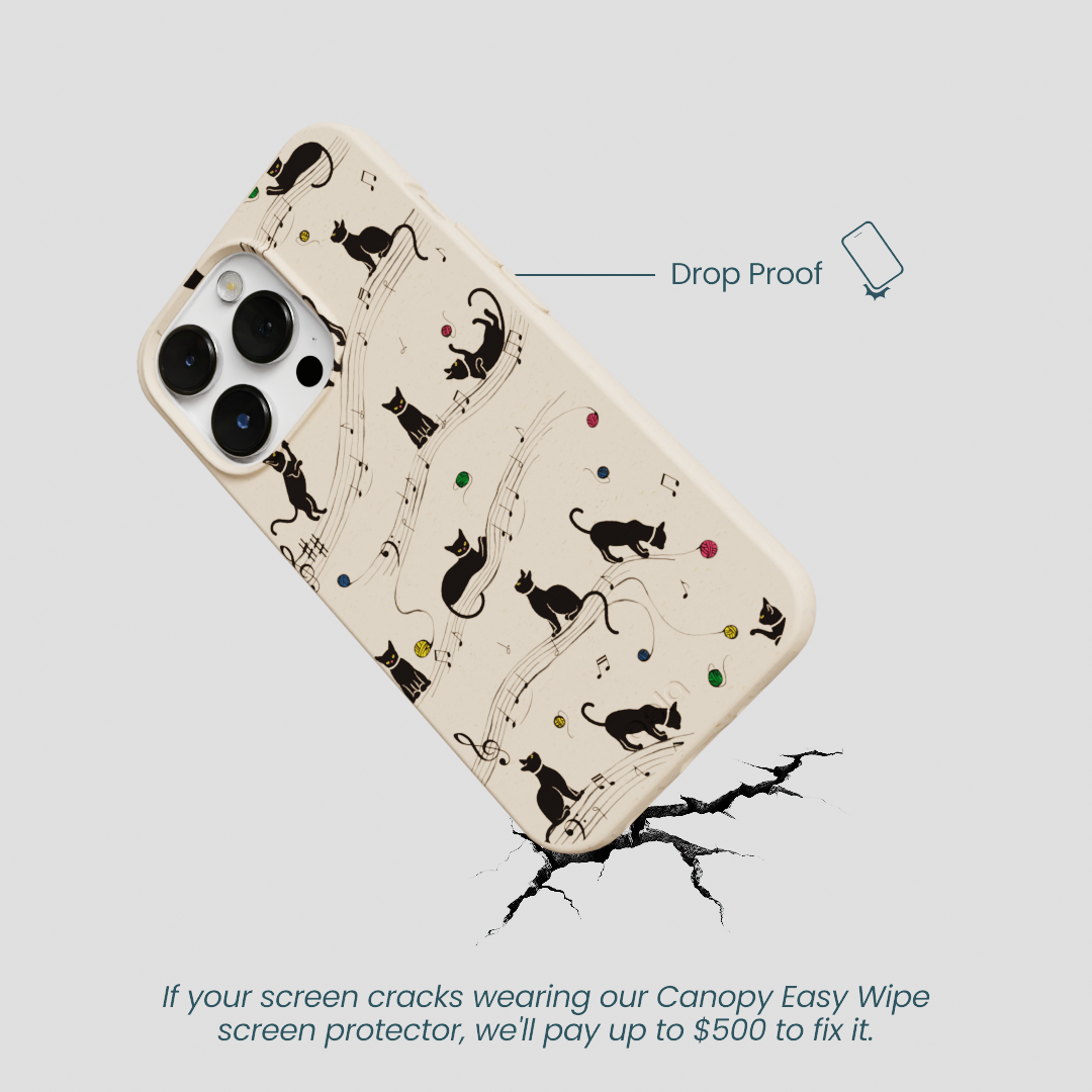 Seashell Music Kitties iPhone 13 Pro Case
