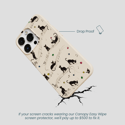 Seashell Music Kitties iPhone 13 Pro Case