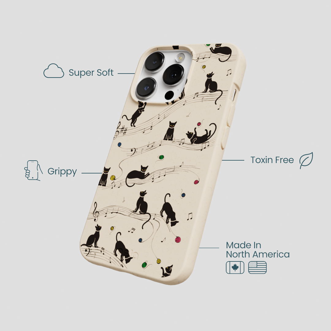 Seashell Music Kitties iPhone 13 Pro Case