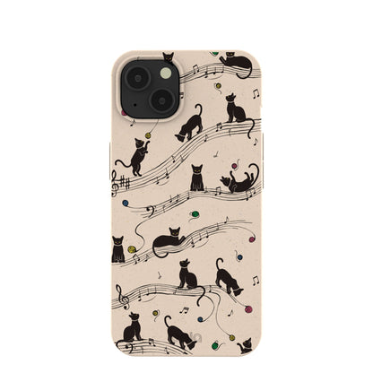 Seashell Music Kitties iPhone 13 Case