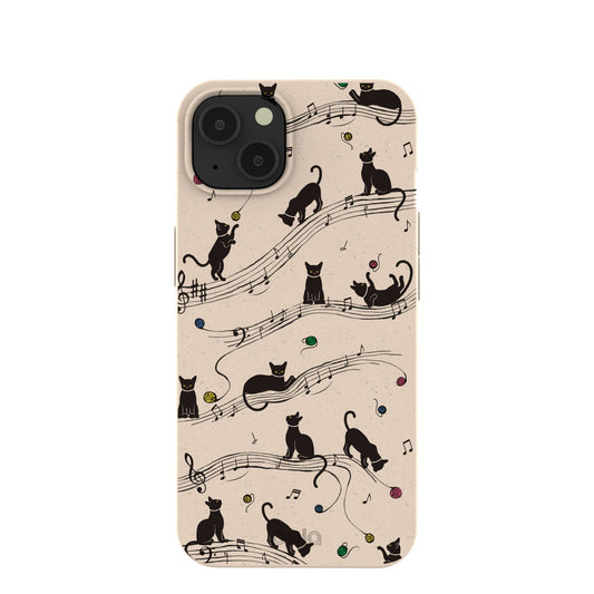 Seashell Music Kitties iPhone 13 Case