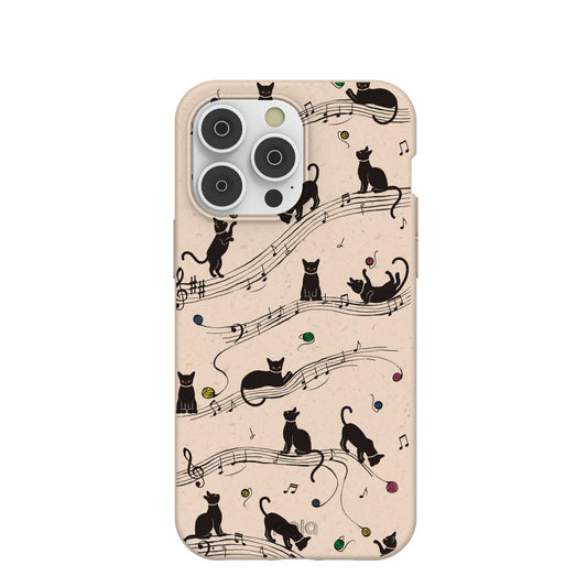 Seashell Music Kitties iPhone 14 Pro Max Case