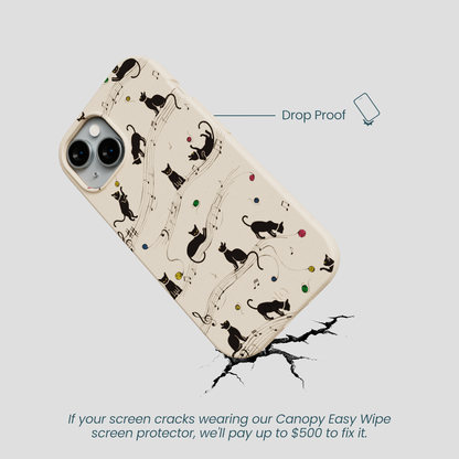 Seashell Music Kitties iPhone 14 Case
