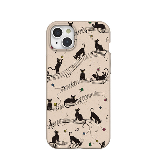 Seashell Music Kitties iPhone 15 Plus Case