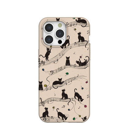 Seashell Music Kitties iPhone 15 Pro Max Case