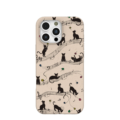 Seashell Music Kitties iPhone 16 Pro Max Case