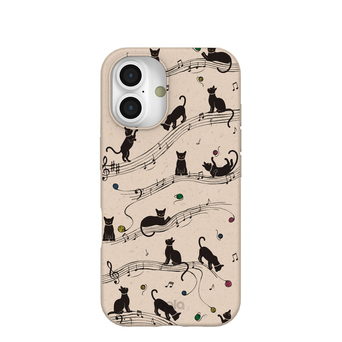 Seashell Music Kitties iPhone 16 Case
