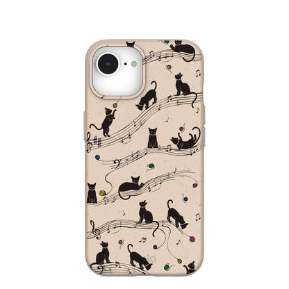Seashell Music Kitties iPhone 16e/17e Case